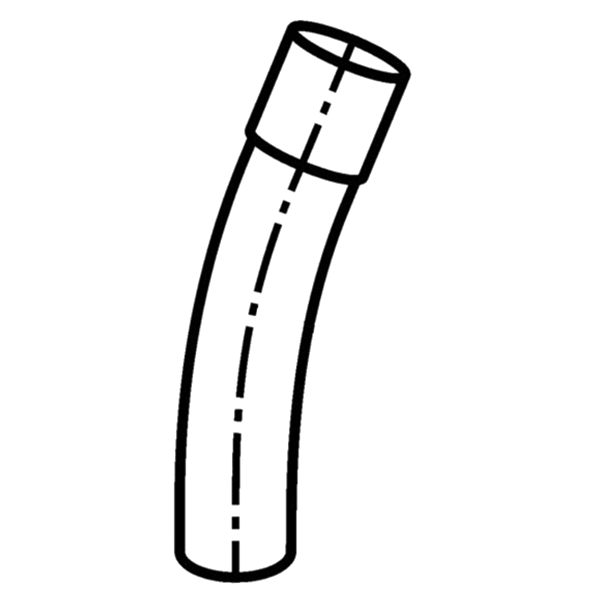 2 inch PVC Sch 40 22.5 Degree Rigid Non-Metallic ELBOW G649657
