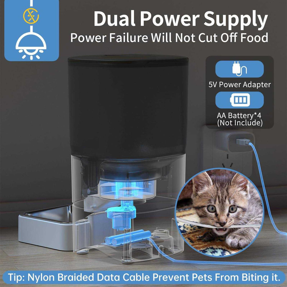 Automatic Cat Feeder with Slow Feeding Mode I9364
