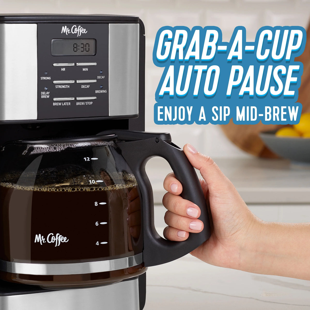 12 Cup Coffee Maker with Decaf Function Q759