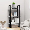 3-Tier Chipboard Bookcase with Metal Frame U2816