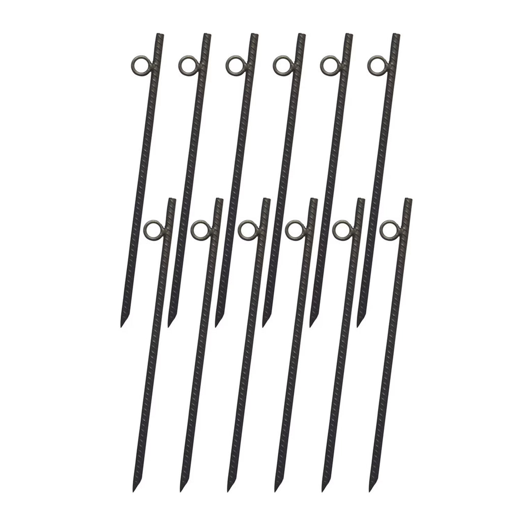 18 Inch Steel Tent Canopy Ground Stakes (12 Pack) F143327