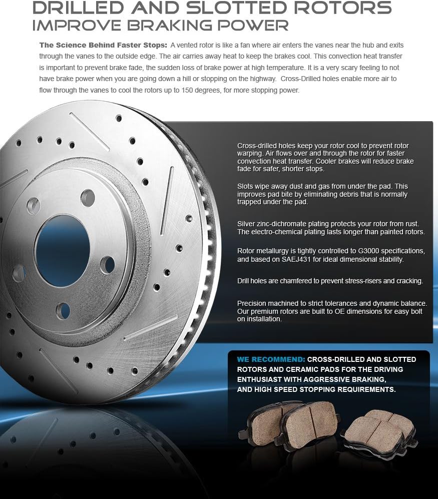 Rear Performance Brake Calipers with Ceramic Pads and Rotors T263