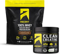 Chocolate Whey Protein Powder 4 lb & Unflavored Creatine Monohydrate Powder C121171