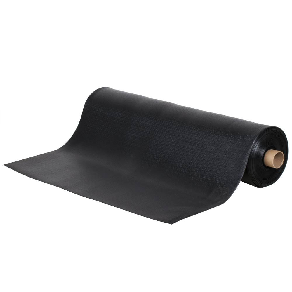Black Vinyl Carpet Protection Runner Mat, 60 ft Roll N8480
