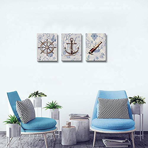 Green Leaf Abstract Canvas Wall Art 3 Piece W278648