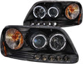 Projector Headlight Set with LED Halo Black I710826