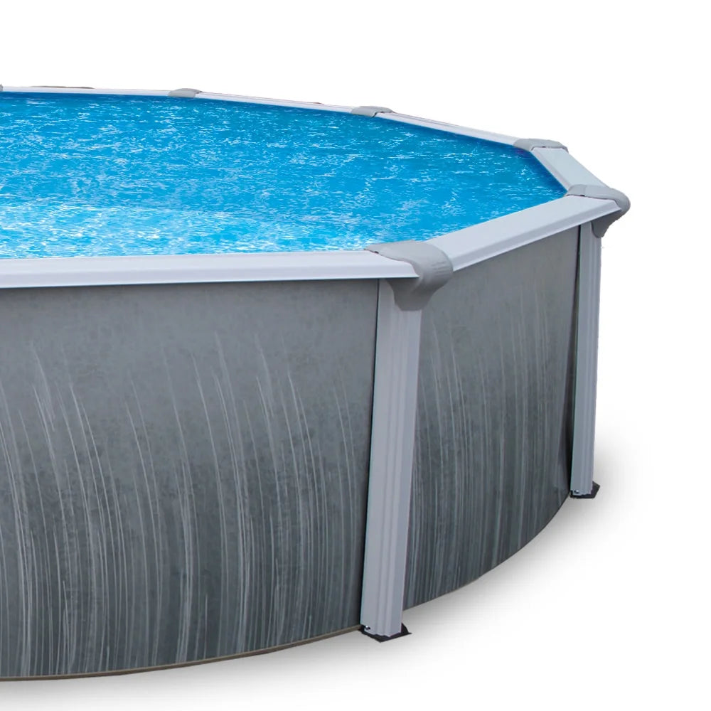 15-ft Round 52-in Deep Metal Wall Swimming Pool R3743