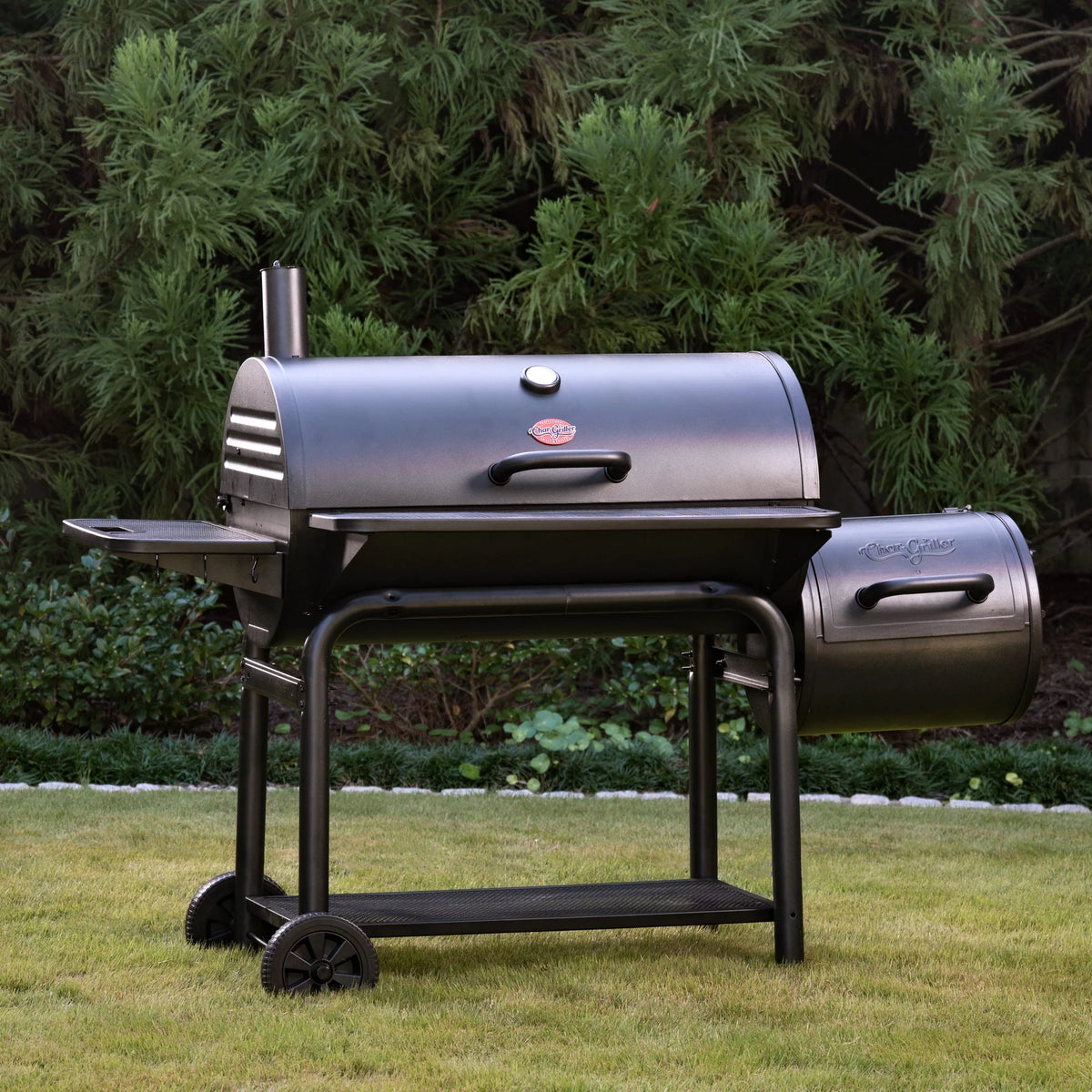 Charcoal Grill and Offset Smoker S906