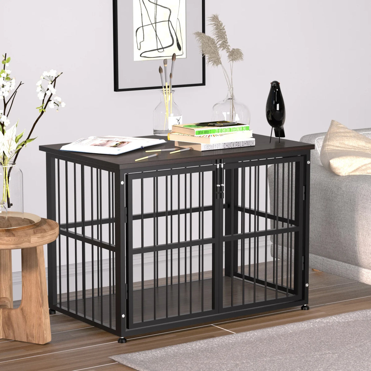 48Inch Heavy Duty Wooden Dog Crate G326