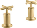 Vibrant Brushed Moderne Brass Bath Trim H14563