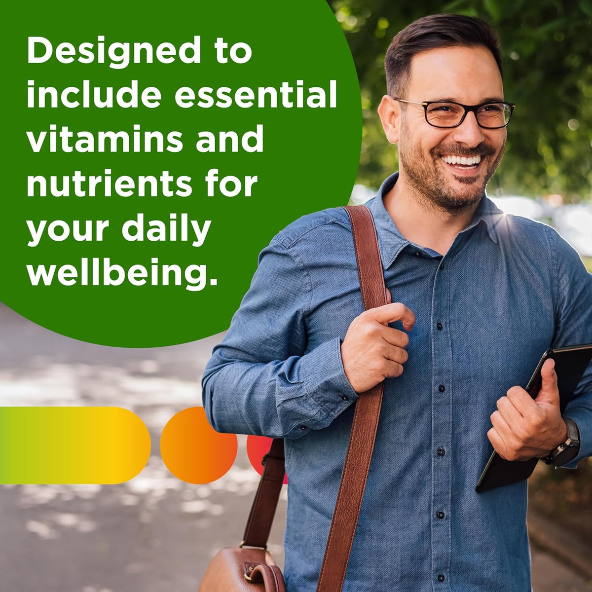 200 Count Adult Multivitamin Supplement with Zinc, Vitamin D3, B Vitamins F4888