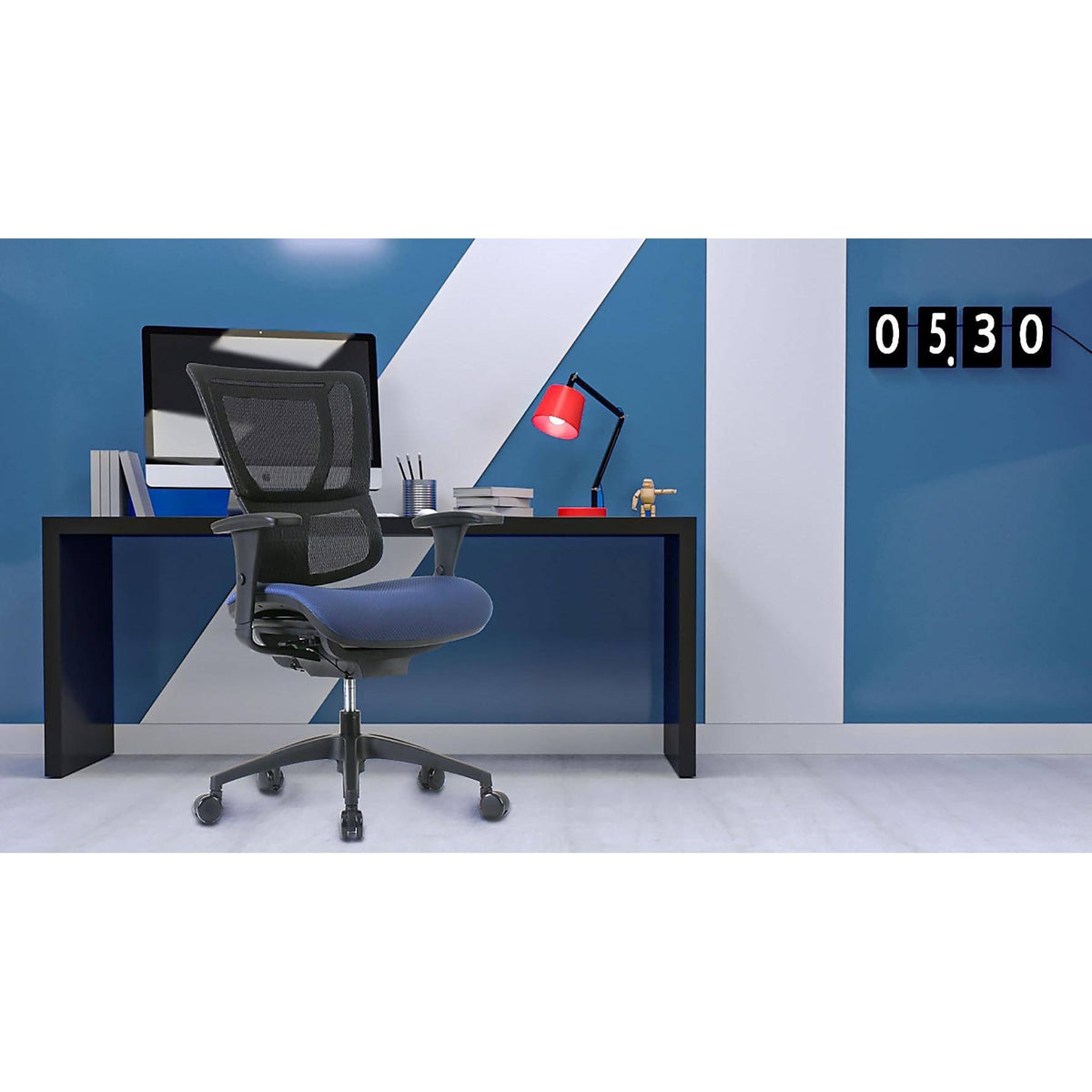 Blue/Black Mesh Back Task Chair J29888