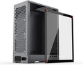 Aluminum Grey Mid Tower PC Case with Tempered Glass Window T401
