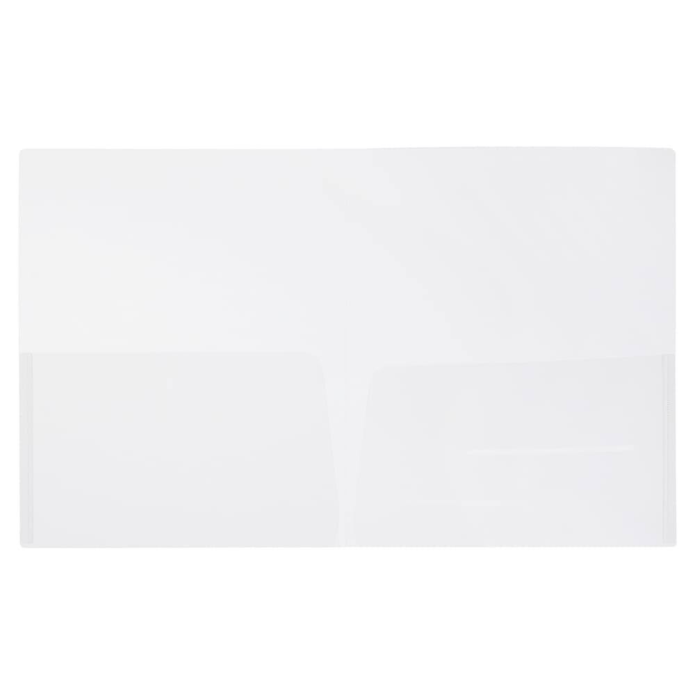 Clear Two Pocket Presentation Folder - 108/pack F601201