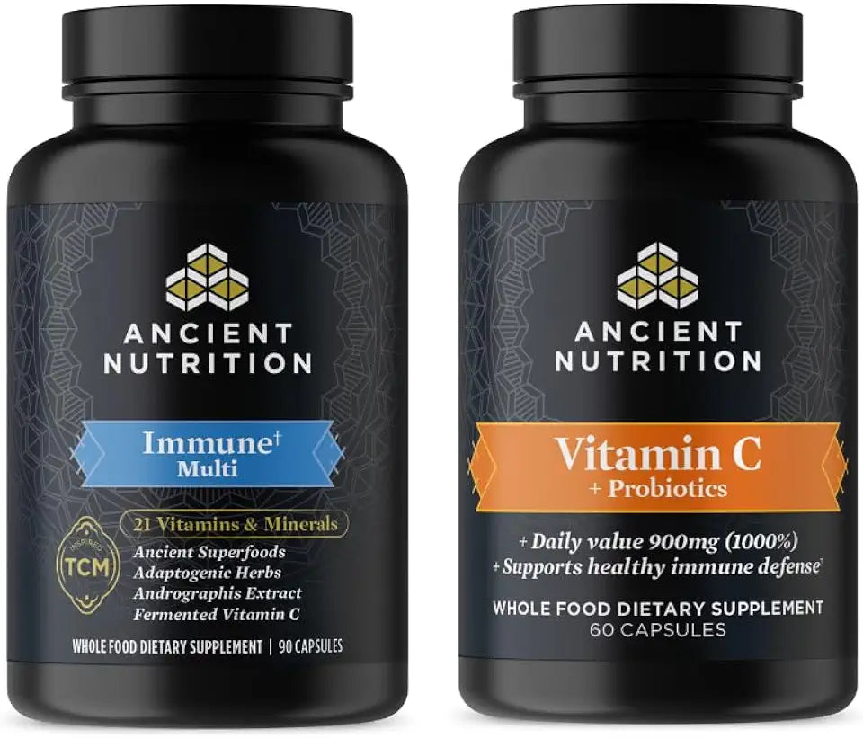 90 Count + Vitamin C + Probiotics Capsules, 60 Count C468279