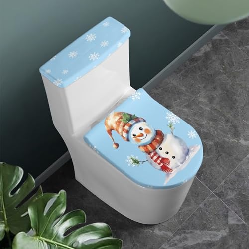 Christmas Toilet Seat Cover Set Elongated Toilet Lid Cover Z3561