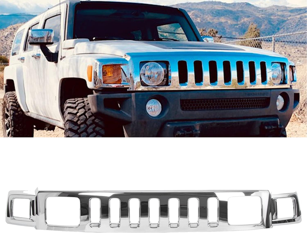 Chrome Front Upper Grille for 2006-2010 Hummer H3 N49506