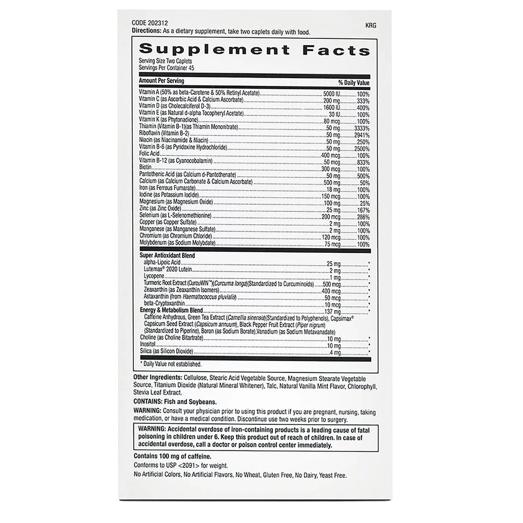 180 ct Multivitamin K8338