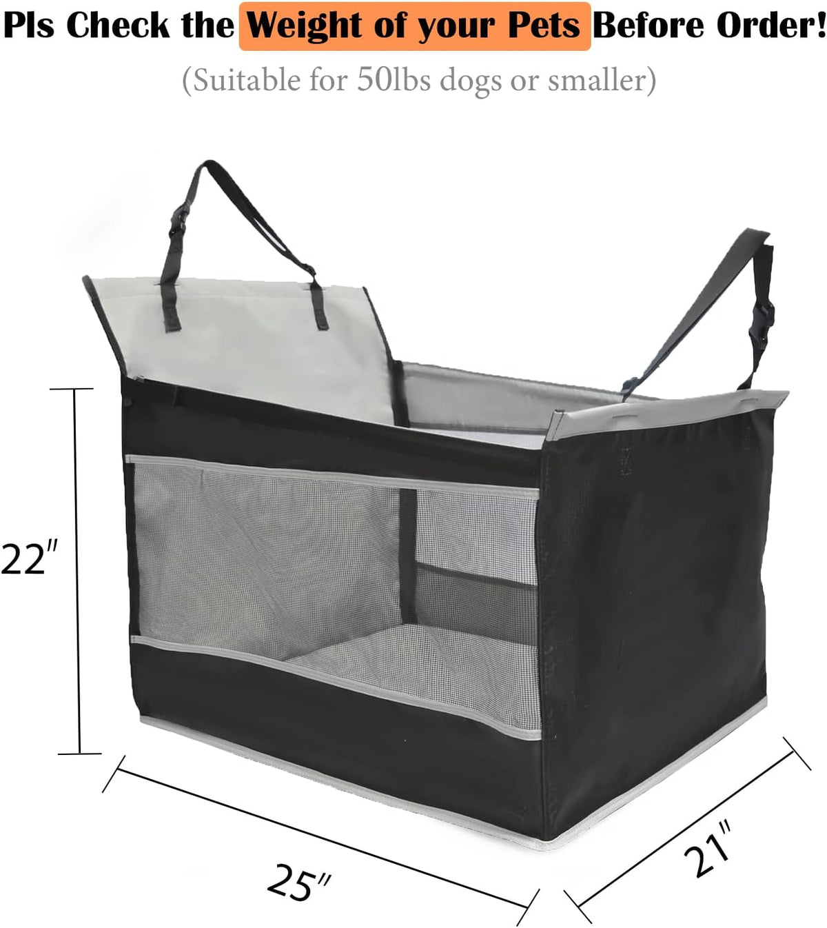 Dog Car Seat for Large Dogs J874