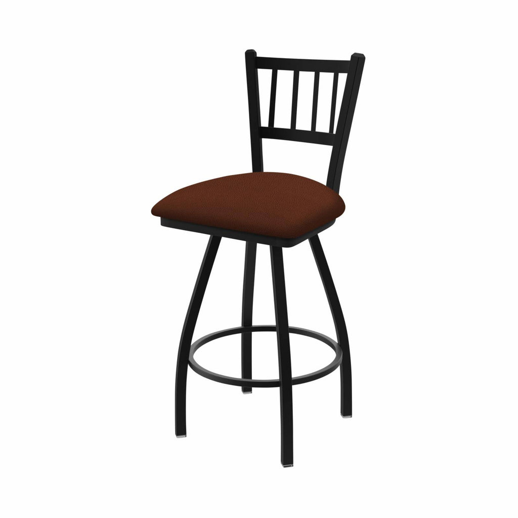 Pewter Swivel Stool with Adobe Seat X293830