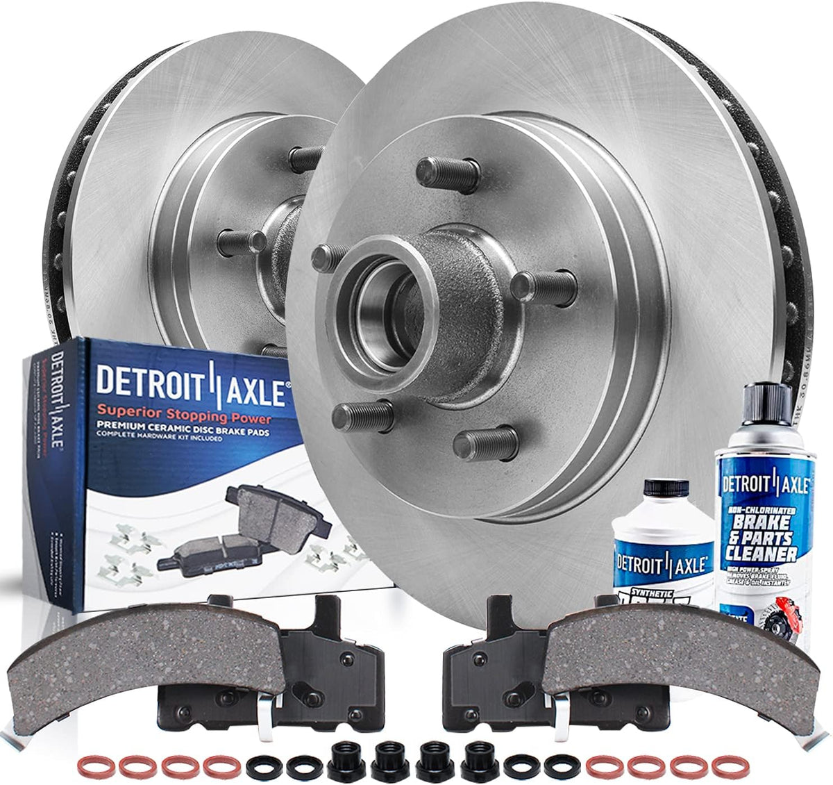 2WD Front Disc Rotors and Brake Pads 6pc Set N853362