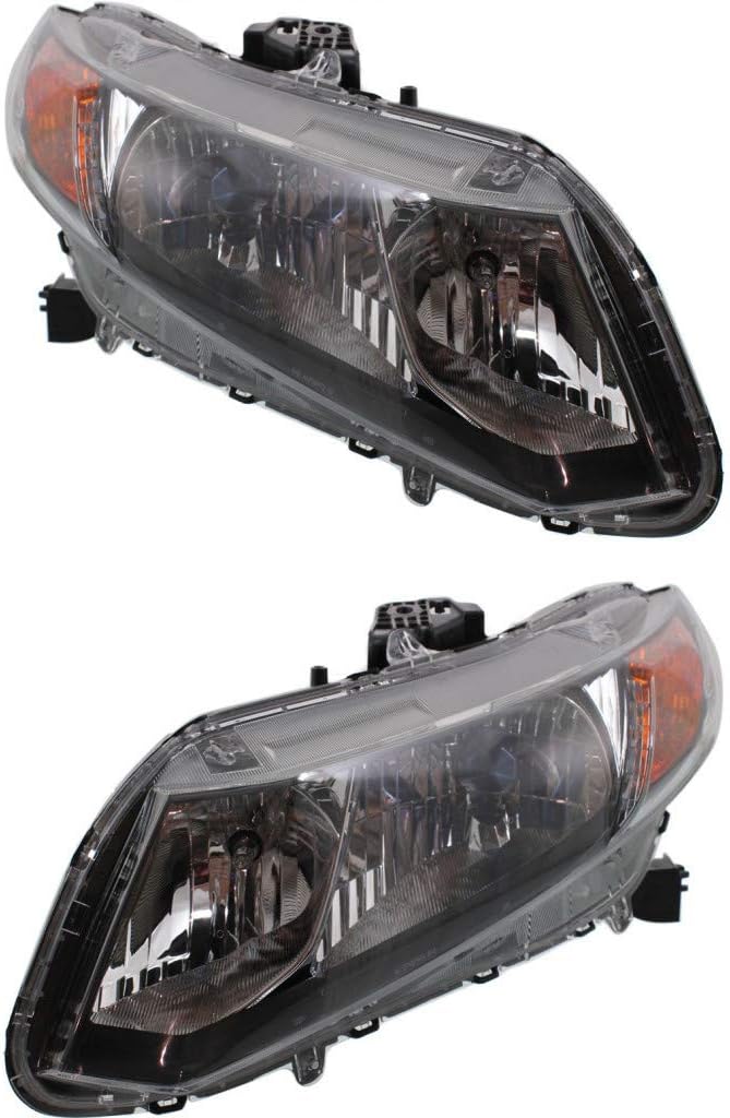 Headlight Assembly Pair for Honda Civic 2012 Hybrid L14838