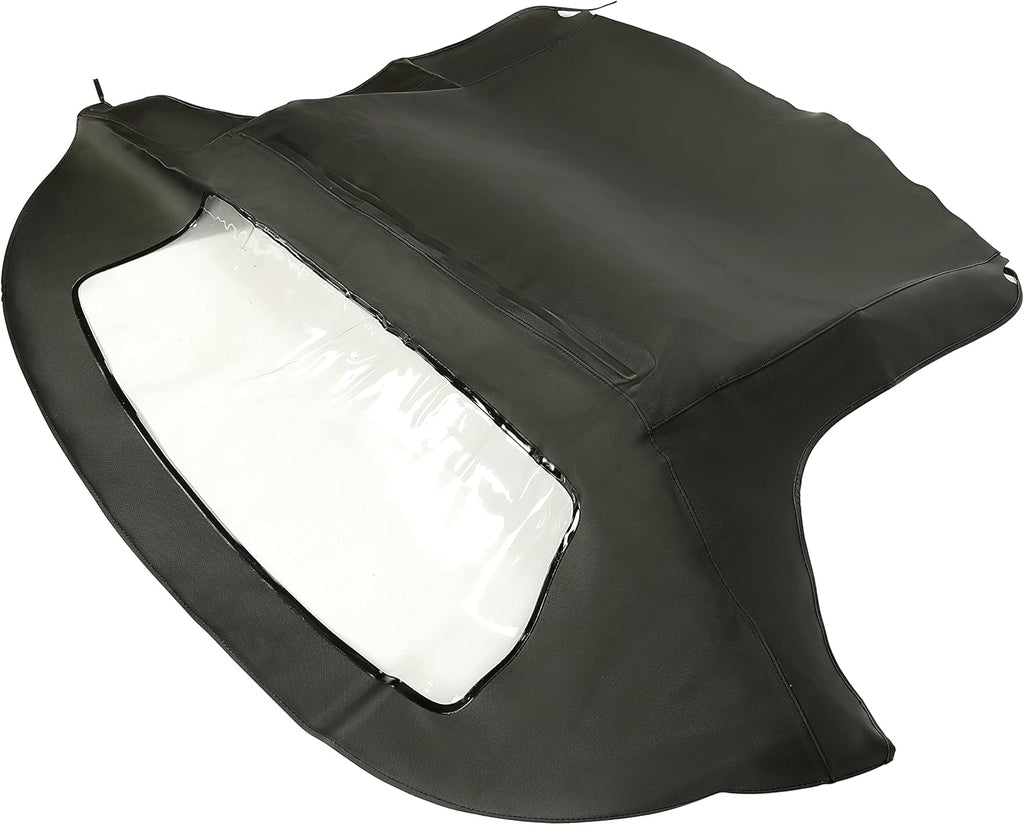 Cabrio Convertible Soft Top Roof with Plastic Window Black H469