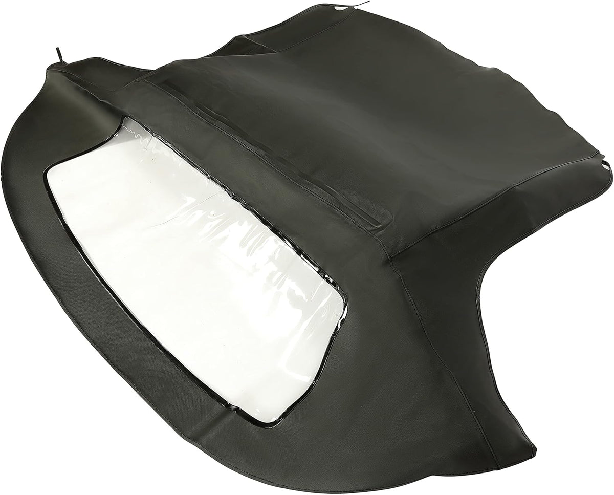 Cabrio Convertible Soft Top Roof with Plastic Window Black H469