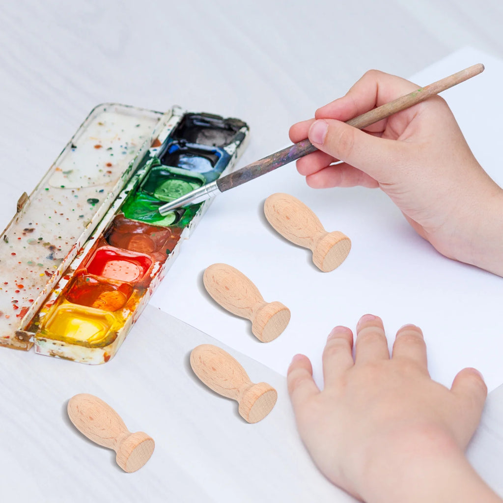 20 pcs Unfinished Wooden Peg Dolls Q6939