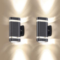 2 Pack LED Up and Down Outdoor Wall Lights Aluminum Waterproof 3000k 5W B397085