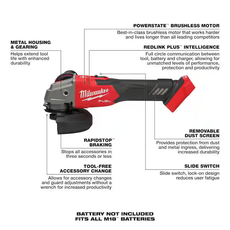 18V Brushless Cordless SDS-Plus Rotary Hammer with Angle Grinder I62540