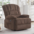 Oversized Dark Brown Manual Rocking Recliner Chair H99773