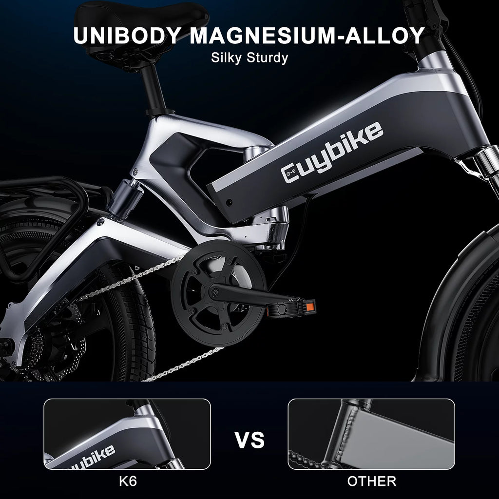 Folding Electric Bike 500W 48V 12.8AH 20'' Black V4710