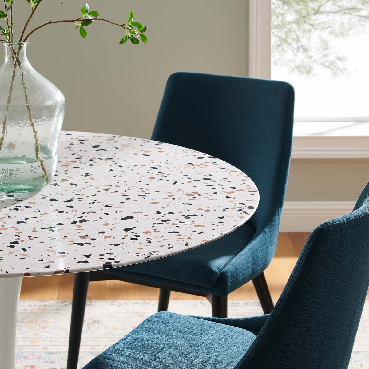 Round Terrazzo Dining Table Z554066