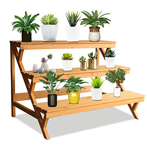 3 Tier Wood Plant Stand F786926