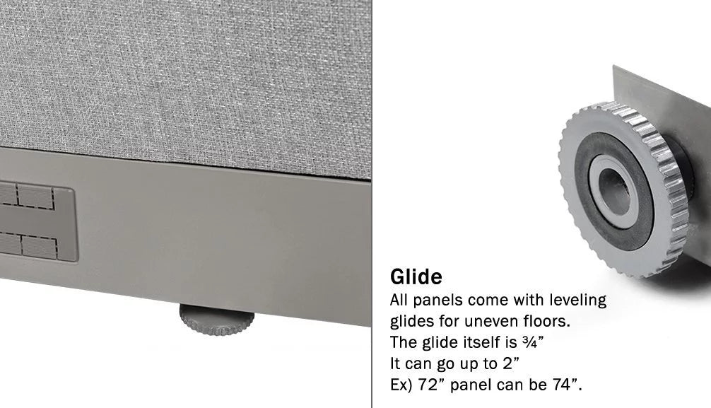 L-Shaped Freestanding Office Partition G889