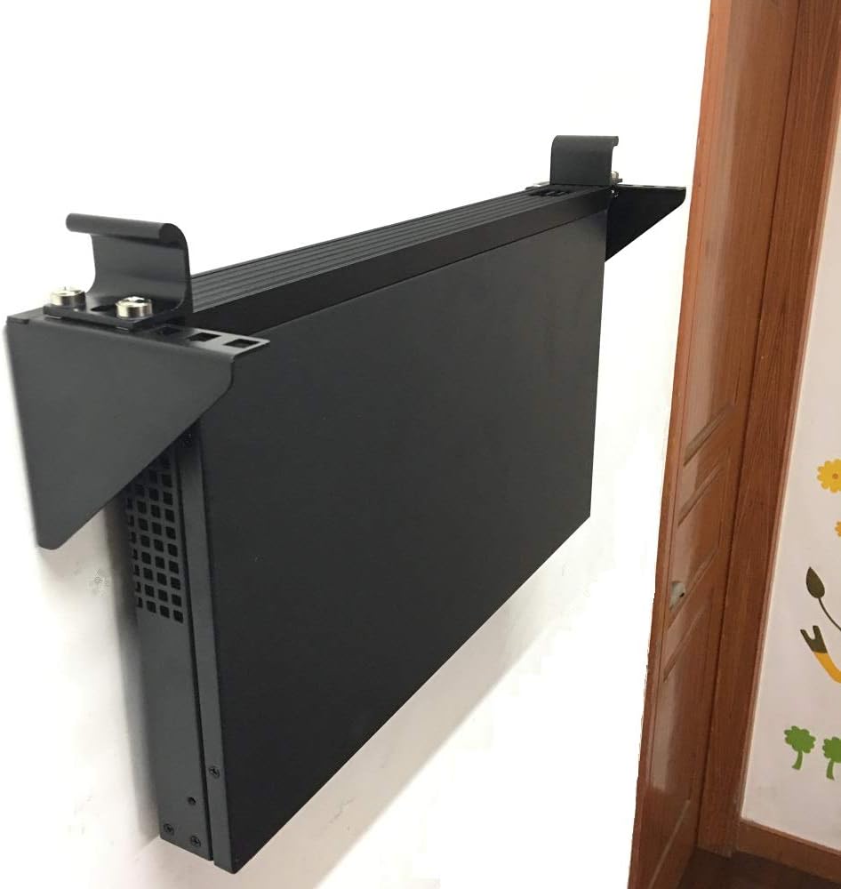 2U Light-Loading Foldable 19 Inches Cold Rolled Steel Vertical Wall Mount Rack Y829053