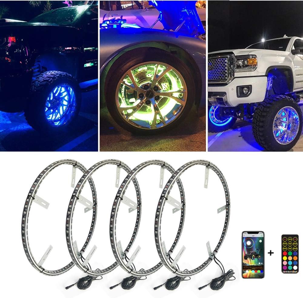 15.5 inch Double Row Wheel Ring Light Kit with Turn Signal G32621