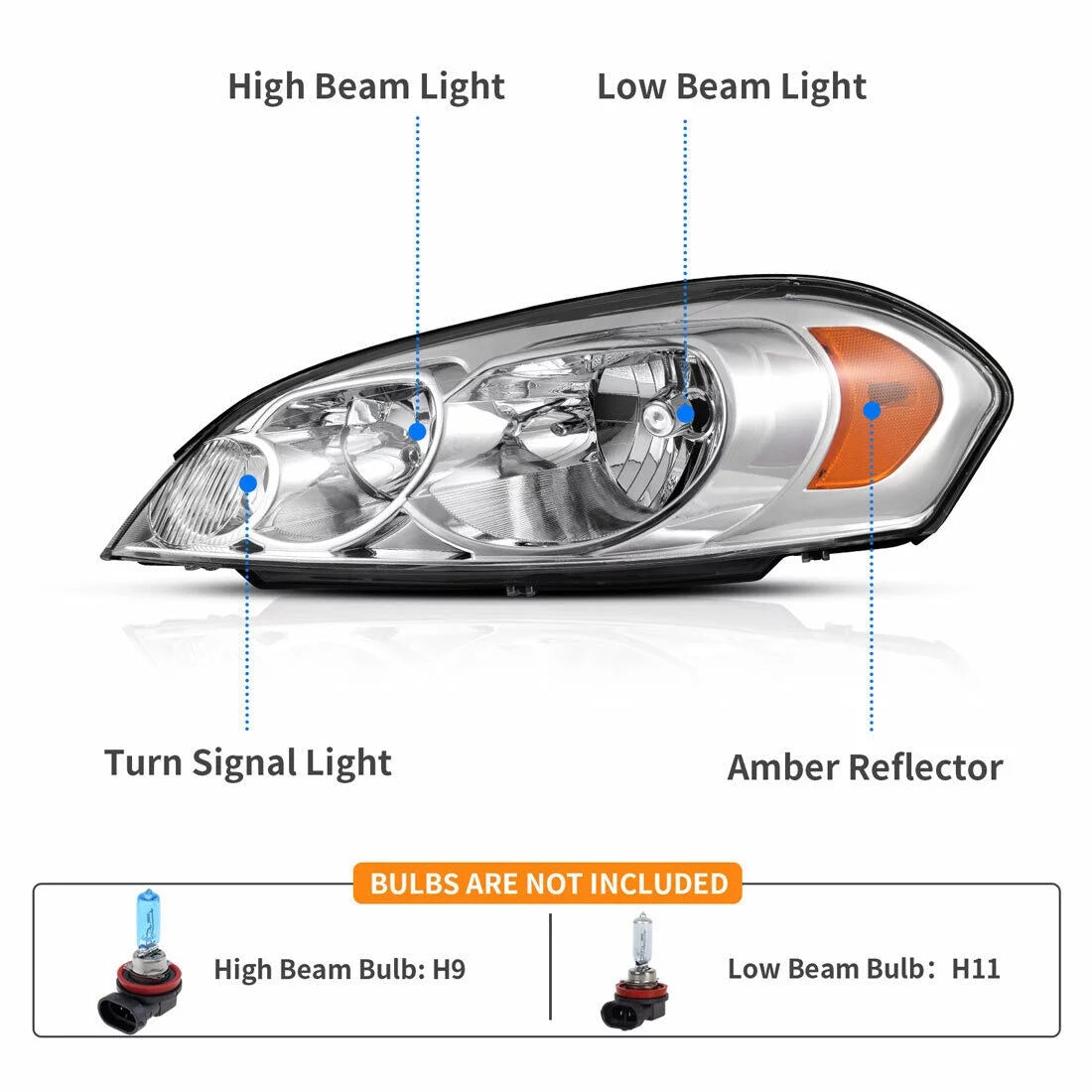 Chrome Headlights Replacement S120366