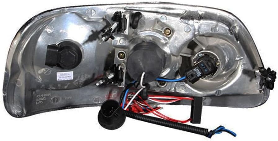 Projector Headlight Set with LED Halo Black I710826