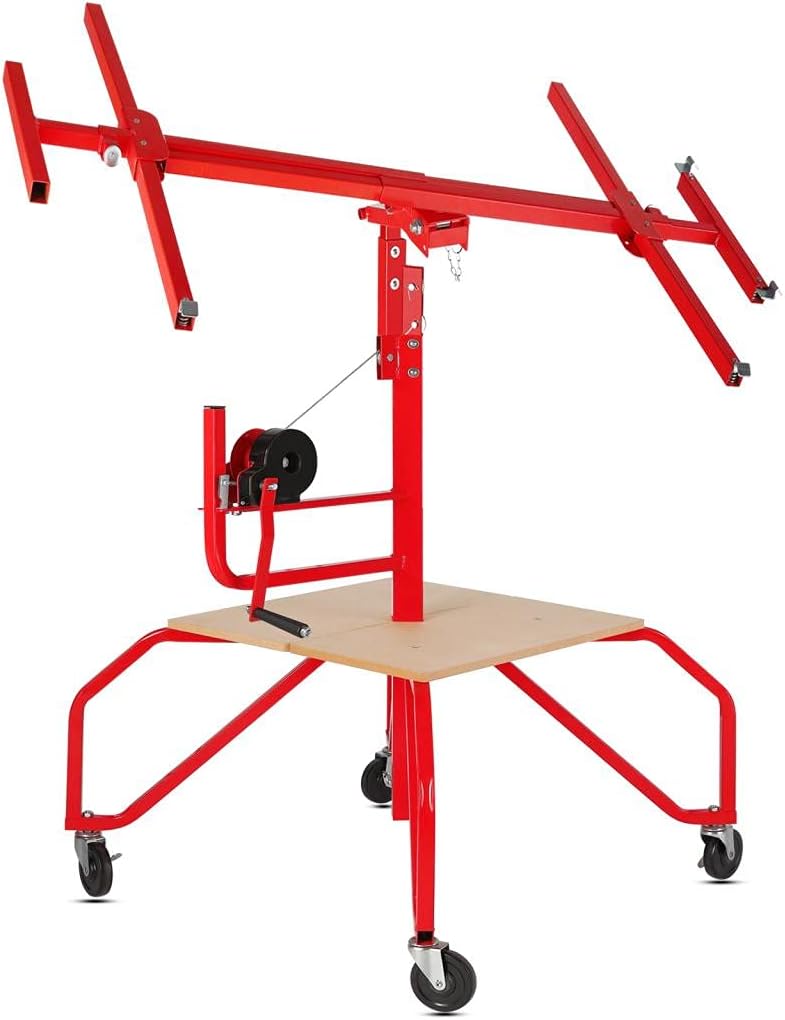 Drywall Lift Rolling Panel Hoist Jack Lifter 16FT P8023