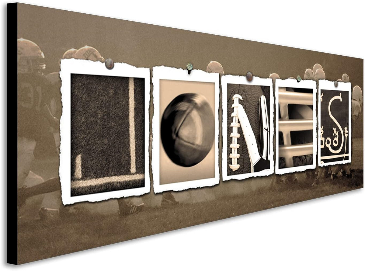 Football Name Art Decor Print X4487