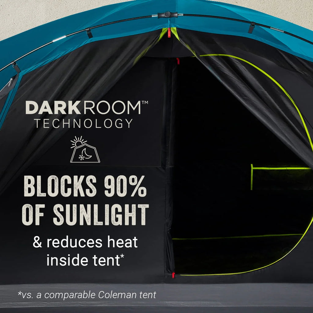 4-Person Dark Room Dome Camping Tent with Screen Room H886
