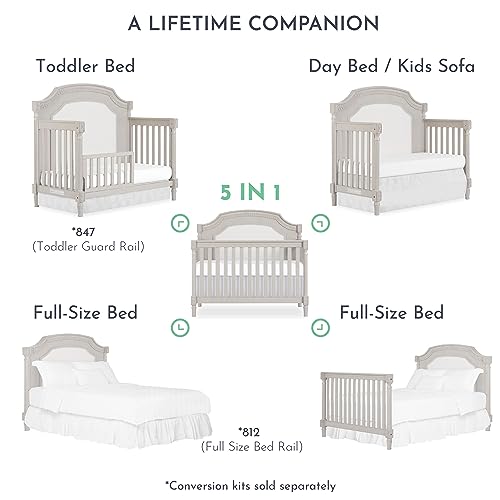 5-In-1 Convertible Crib In Clay X1583