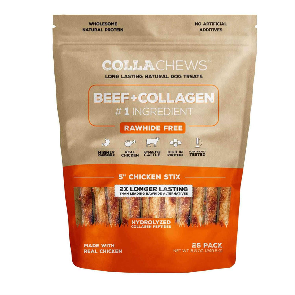 Beef Collagen Rawhide Free 5 Stix Dog Treat B3410