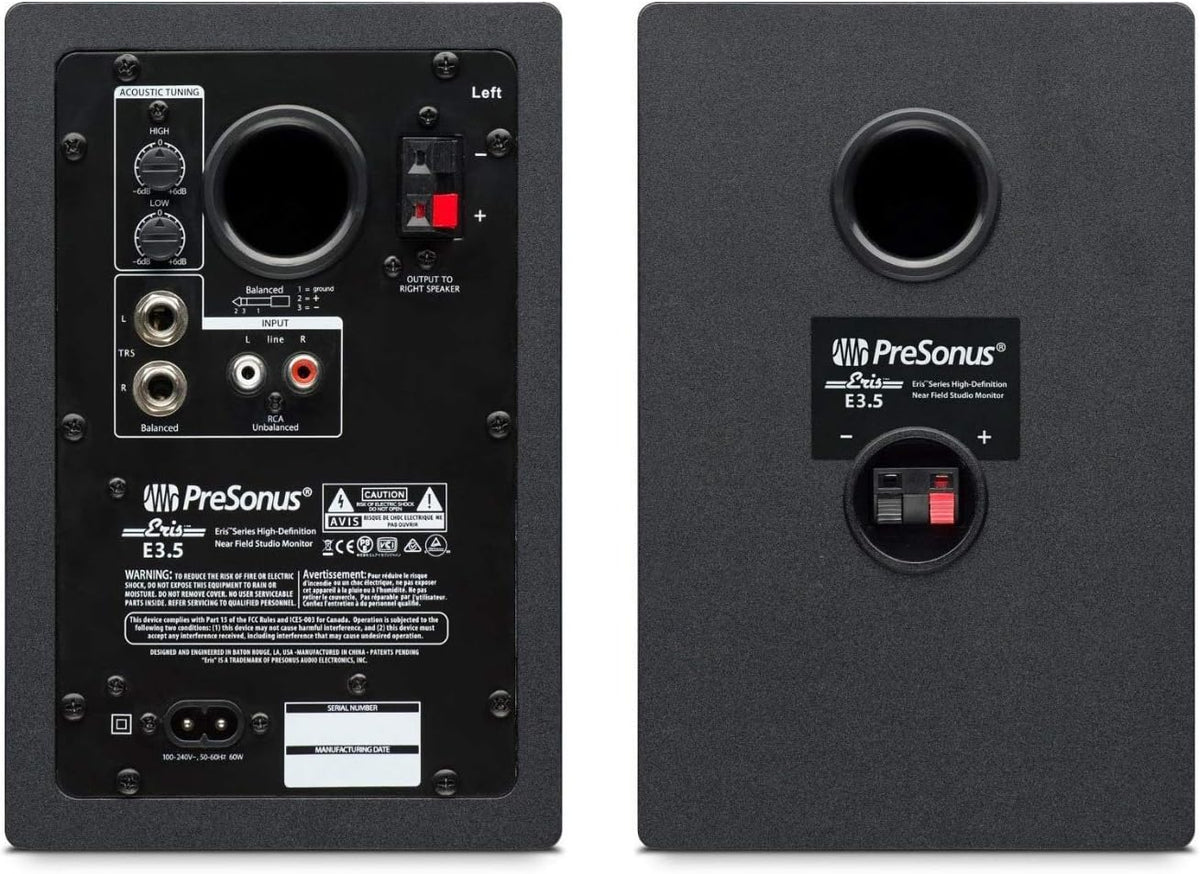 3.5 Near Field Studio Monitor (Pair) with Isolation Pads and Stereo Breakout Cable Z70413