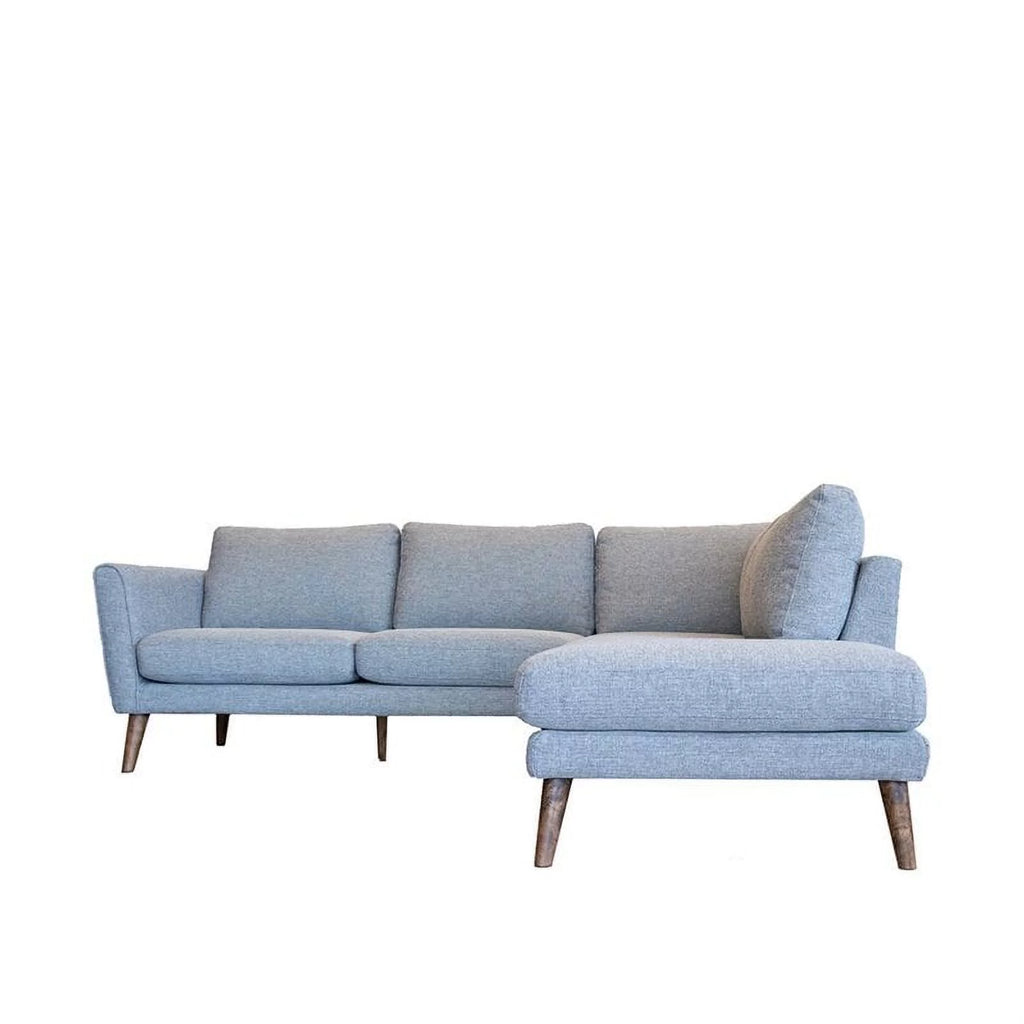 Light Gray Sectional Sofa Right Chaise K70115