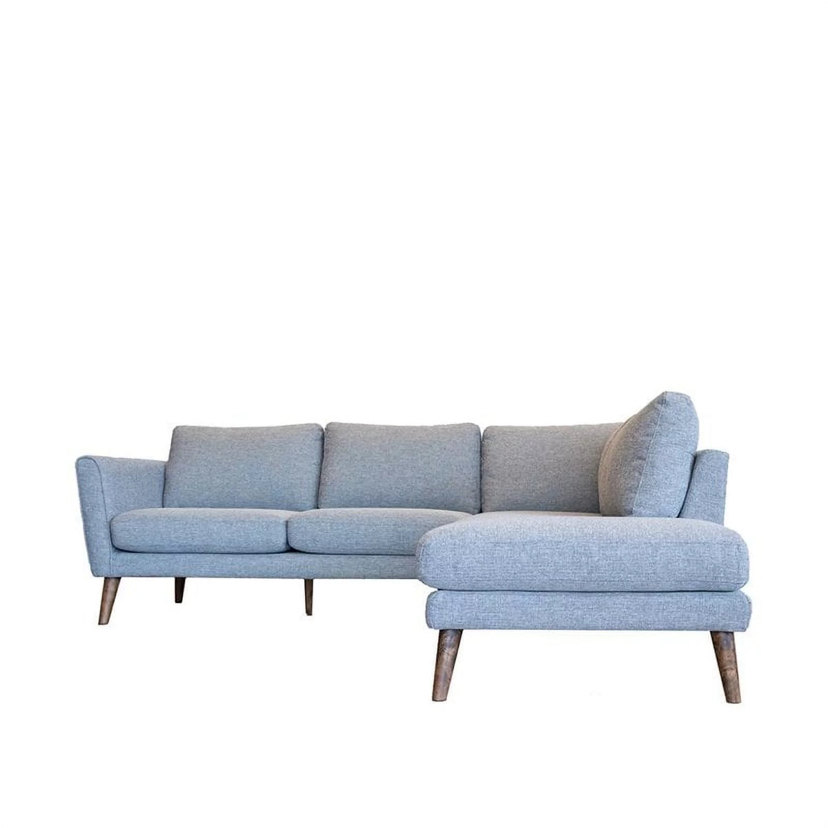 Light Gray Sectional Sofa Right Chaise K70115