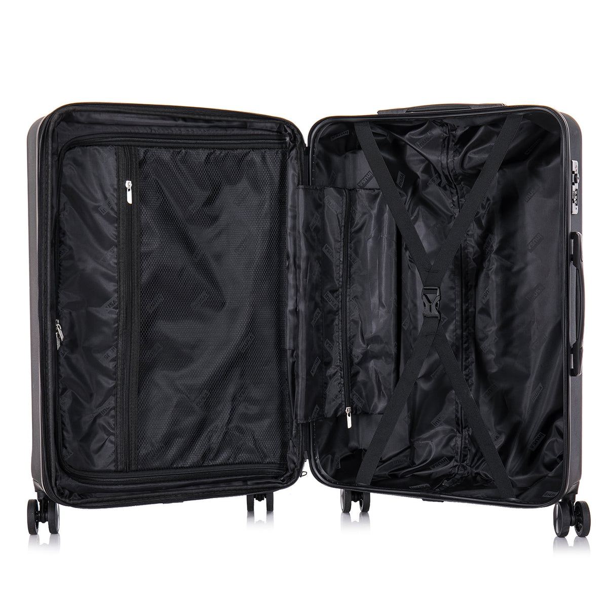 Black 20" Hardside Lightweight Luggage with Spinner Wheels N9286