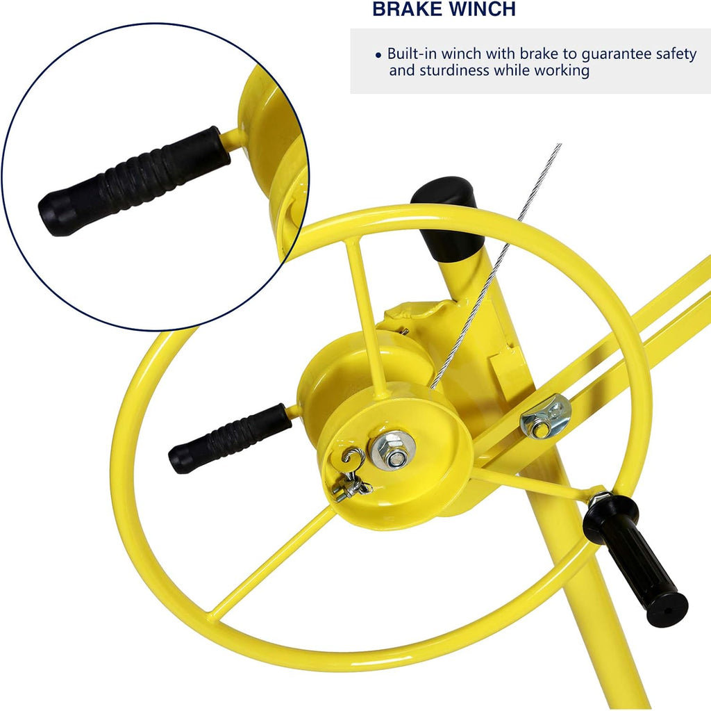 Drywall Lift Rolling Panel Hoist Jack Lifter 16FT P8023